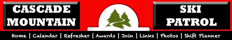 Cascade Mountain Ski patrol header logo